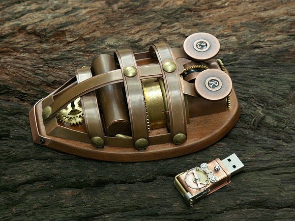 俄罗斯设计师Alex Neretin：蒸汽朋克(Steampunk)风格无线鼠标16设计网精选