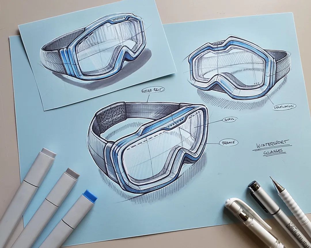 细节！设计师的产品手绘效果图