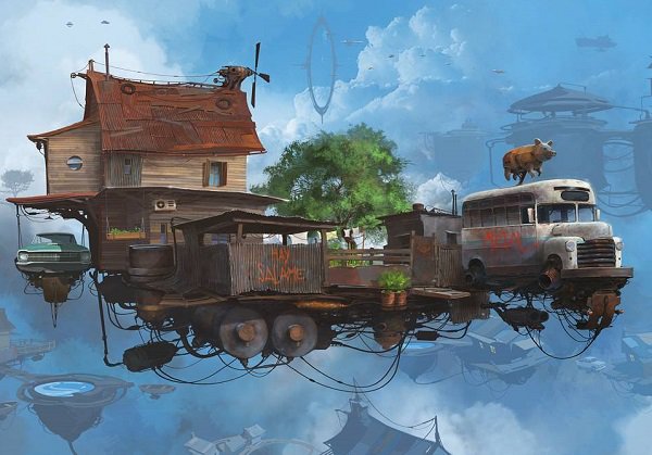 Alejandro Burdisio画笔下的幻想城市