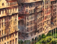 Tytus Brzozowski的奇幻城市插画16设计网精选