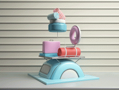Summer Diary：Hunky-Dunky 3D插图设计普贤居素材网精选