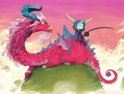 Guille Rancel想象力丰富的可爱动漫角色插画设计素材中国网精选