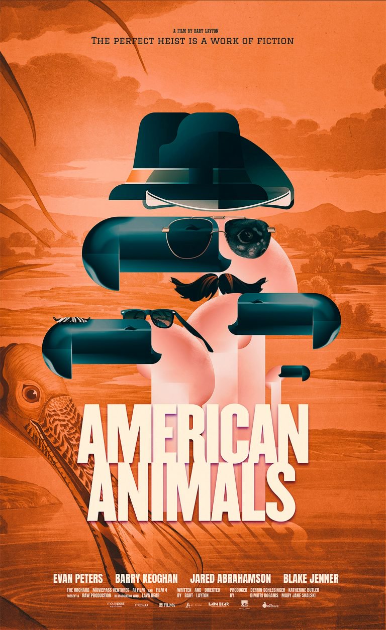 American Animals电影海报插画设计