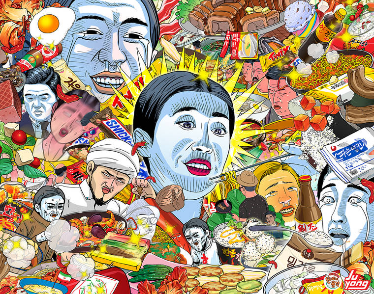 现代生活是垃圾：韩国Lee Juyoung讽刺插画欣赏