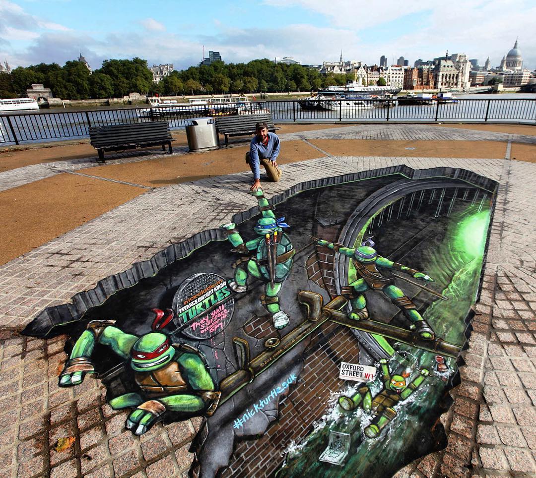 Joe＆Max极具视觉冲击力的街头3D艺术画作