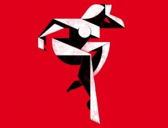 红色，黑色和白色：Oleg Smirnov插画欣赏普贤居素材网精选