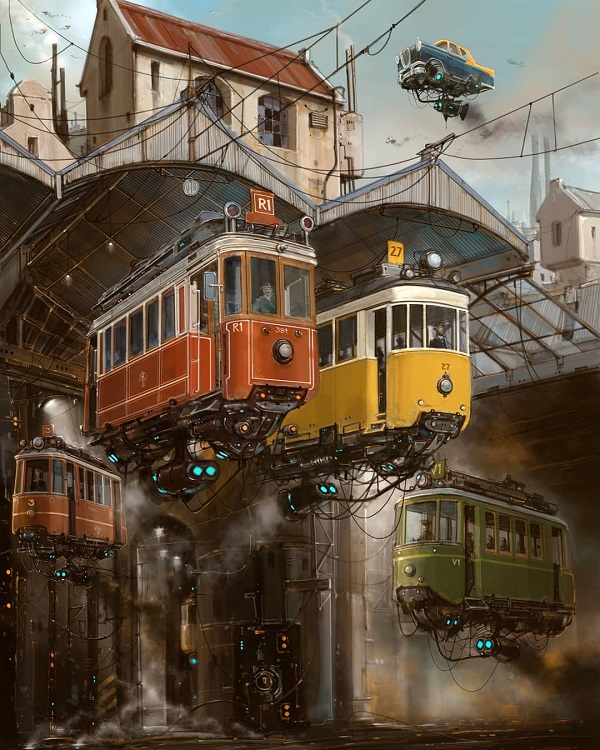 Alejandro Burdisio画笔下的幻想城市