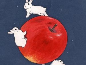 兔子与女主人的快乐生活：森山功子(Schinako Moriyama)插画作品普贤居素材网精选