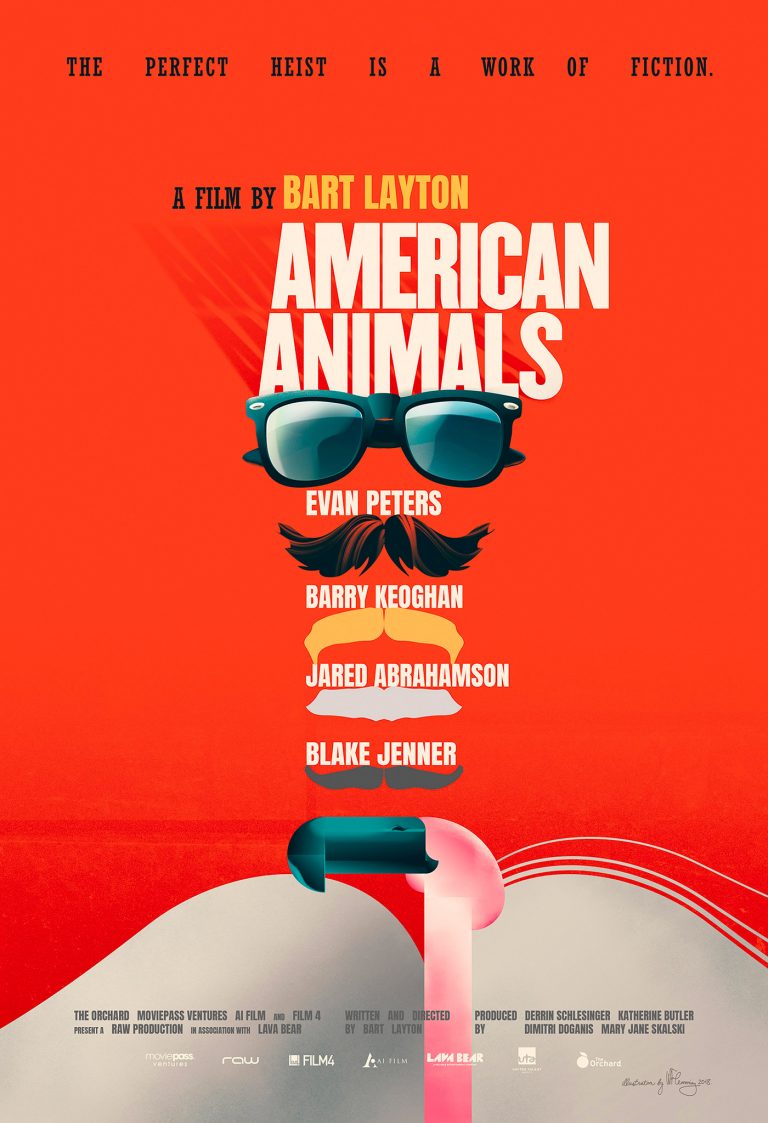 American Animals电影海报插画设计