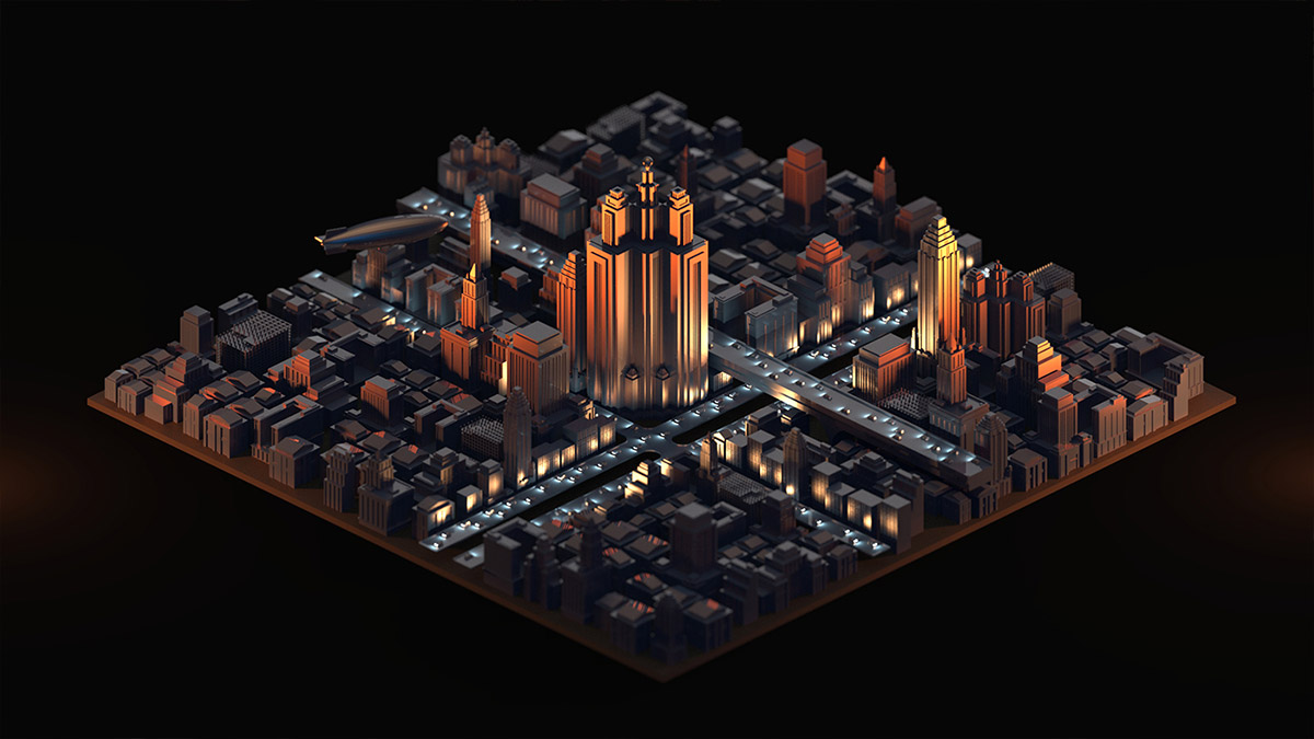 Tomasz Artur Bolek 3D数字城市风景