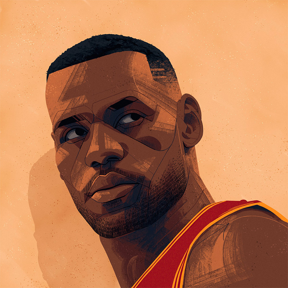 Ryan Simpson: NBA球星插画设计欣赏