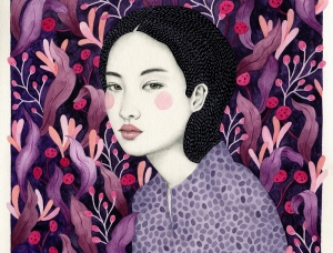 Sofia Bonati超现实风格女性肖像插画作品素材中国网精选