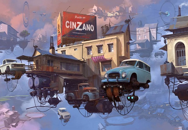 Alejandro Burdisio画笔下的幻想城市