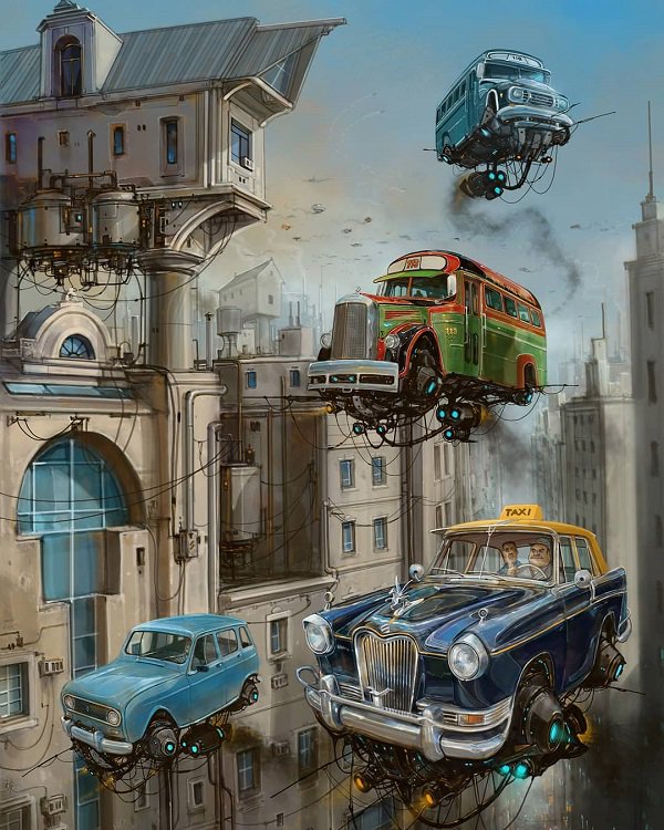 Alejandro Burdisio画笔下的幻想城市