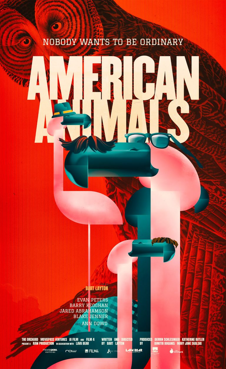 American Animals电影海报插画设计