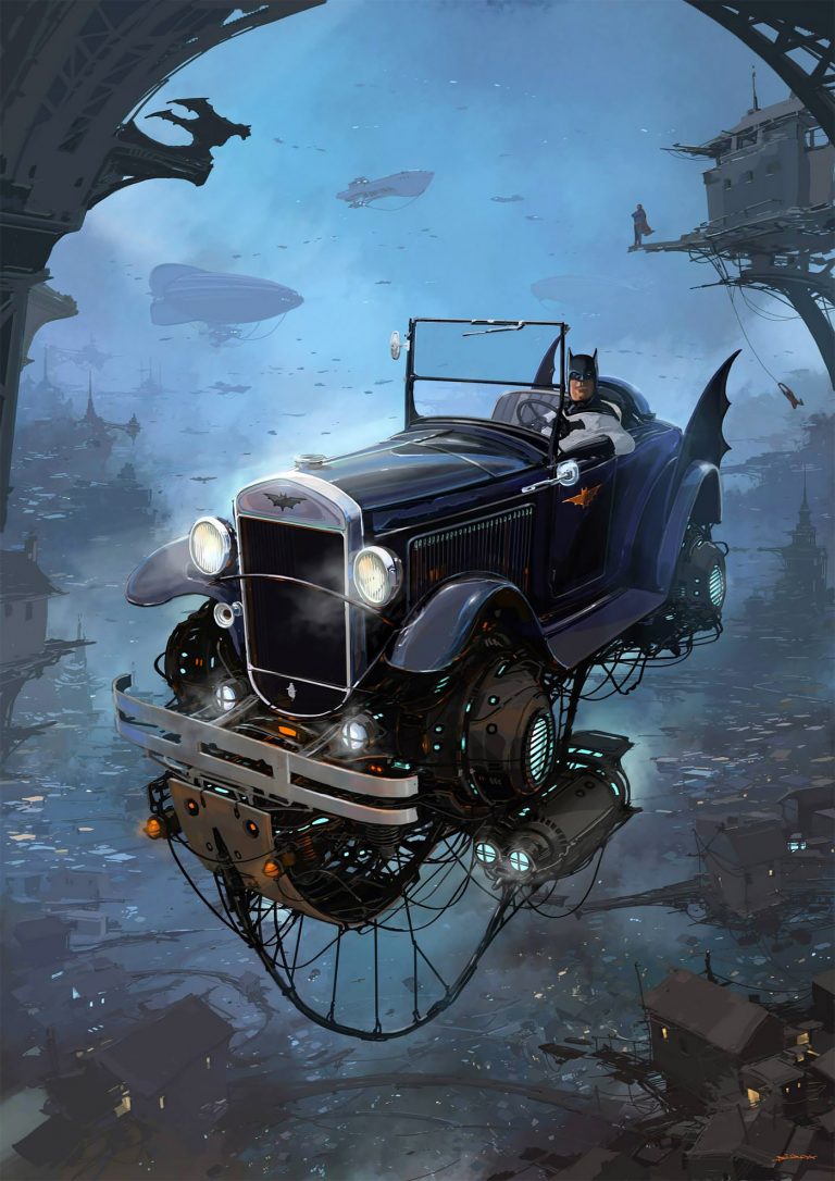 Alejandro Burdisio概念插画作品：飞翔的汽车