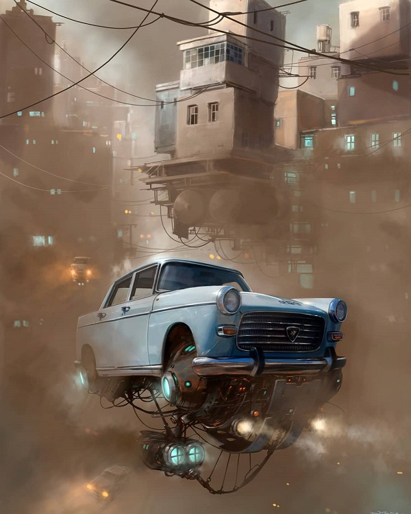 Alejandro Burdisio画笔下的幻想城市