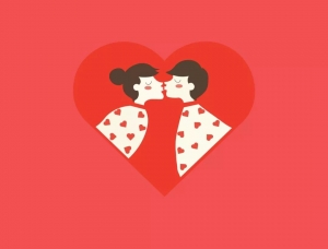 甜蜜浪漫！设计师的情人节插画作品素材中国网精选