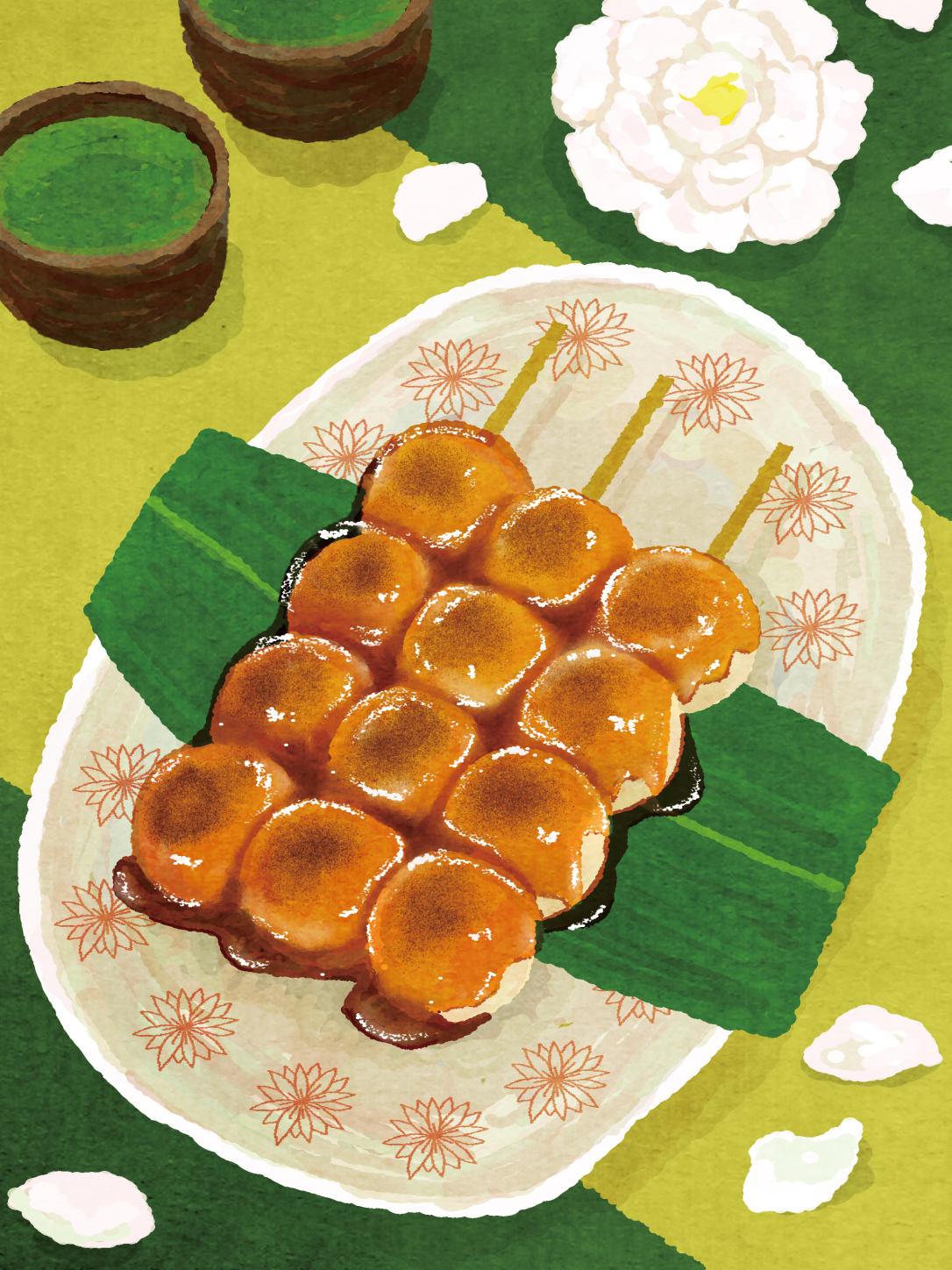 满满的日本风：Showko Yamanaka美食手绘插画作品