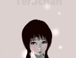日本teruchan女孩插画欣赏16设计网精选