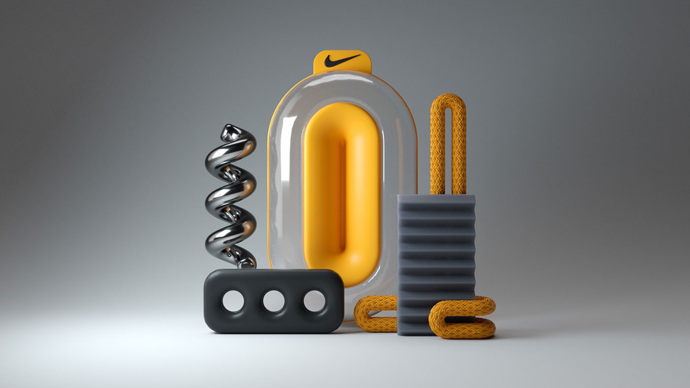 NIKE 3D：Santi Zoraidez精美的3d艺术作品