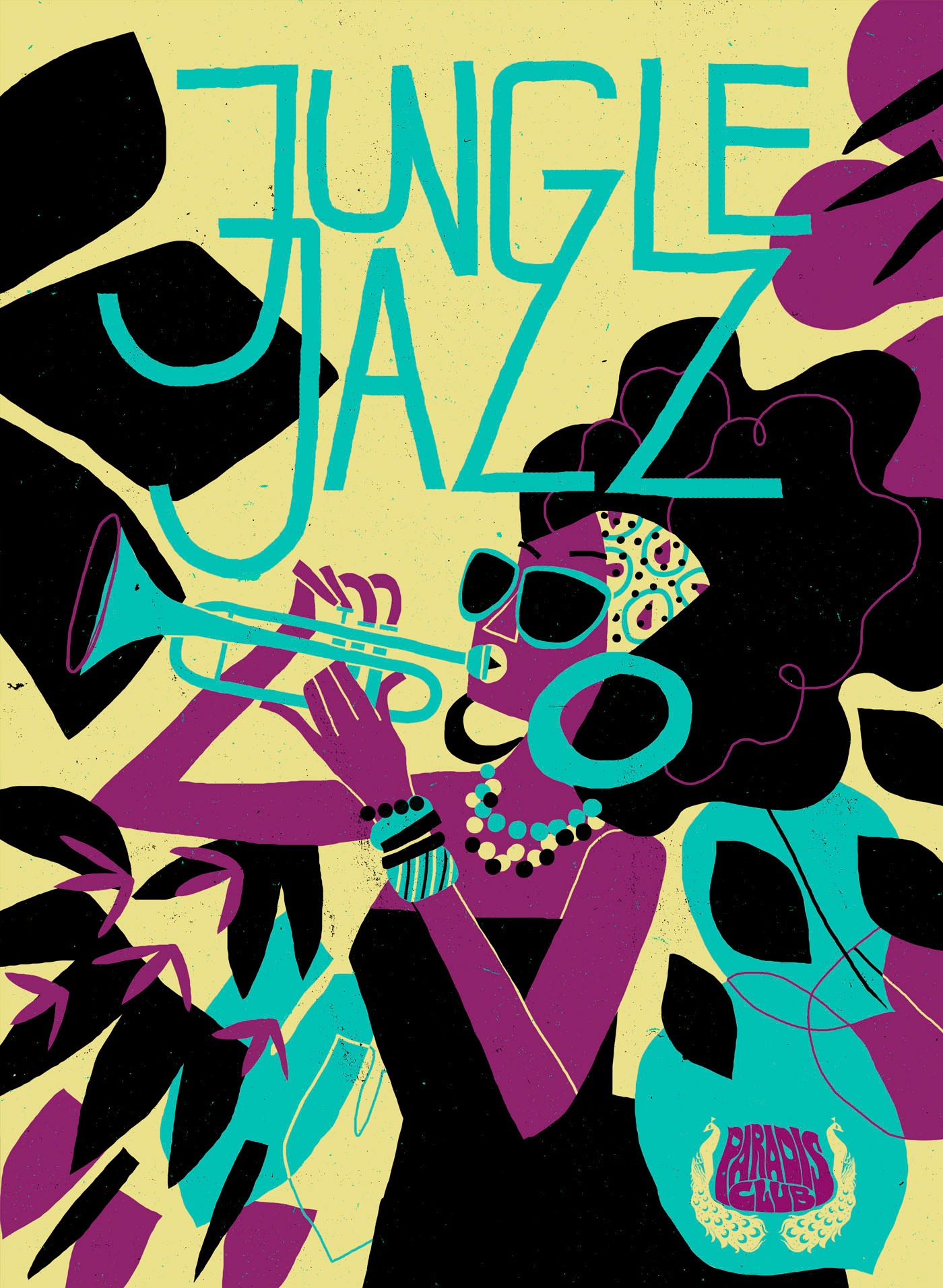 André Ducci作品：Jungle Jazz音乐节插画海报设计