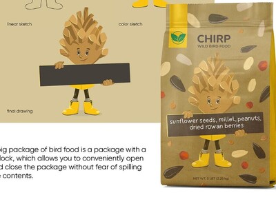 儿童美食品牌概念吉祥物食品包装设计[9P]