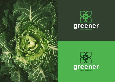 绿色素食主义视觉品牌设计