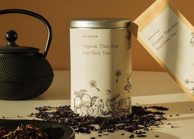 泰国茶叶咖啡罐装品牌插图包装套件设计[8P]