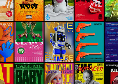 颜色丰富的电影动物机器人视觉海报设计[18P]