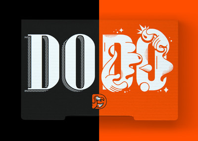 萨饼英国黑橙品牌Dodo快餐美食包装设计[12P]