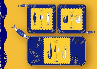 海鱼蓝波线品牌视觉包装设计[14P]
