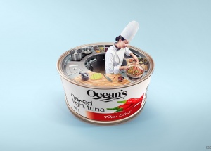 OCEAN`S海洋金枪鱼品牌铁盒罐头创意广告设计 [9P]
