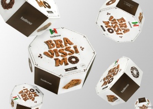 BRAVISSIMO咖啡糕点八角形包装盒设计 [18P]