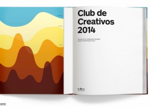 曲线色块CDEC年度俱乐部宣传册设计-Erretres [11P]