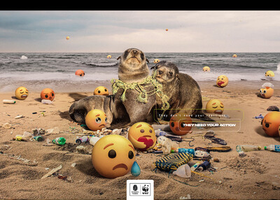 世界自然基金会濒危动物创意广告视觉设计[18P]