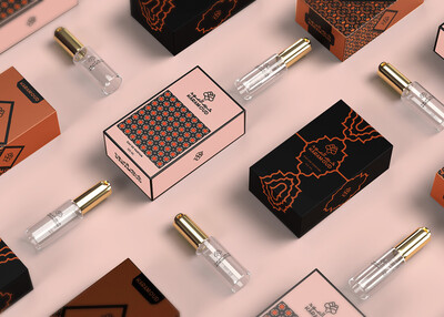 阿拉伯装饰花纹香水品牌视觉包装设计[16P]