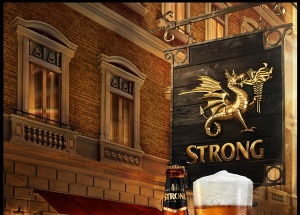 STRONG欧式火龙啤酒logo和包装设计-MMJ [5P]