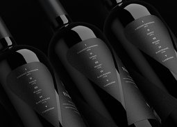 5 ELEMENTS世界一流摩尔多瓦优质陈酿葡萄酒中黑色洋酒包装设计 [9P]