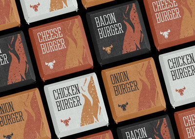 公牛美食汉堡包品牌标志设计与包装设计[20P]