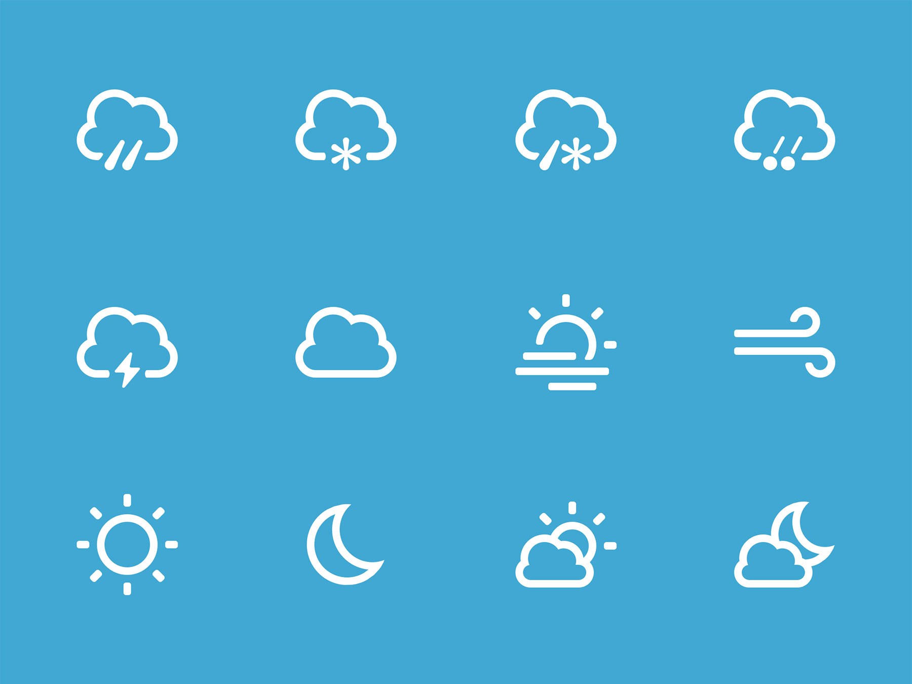Mini Weather Icons