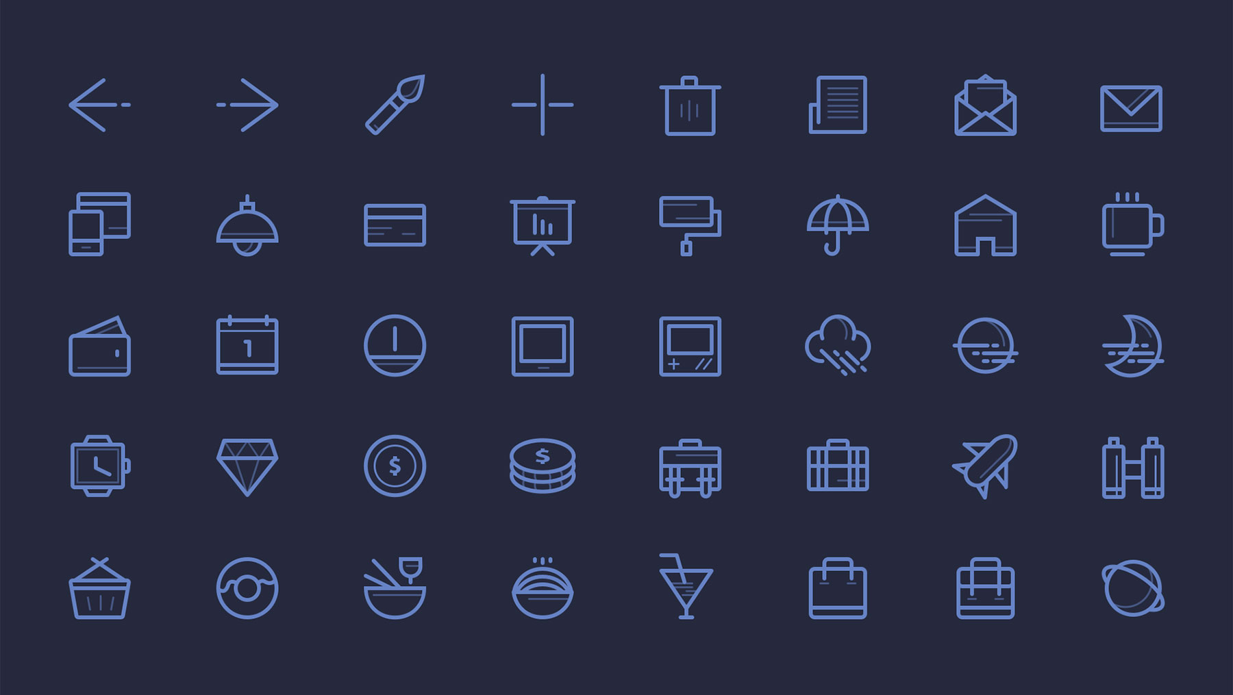 Beautiful Outlined Icons