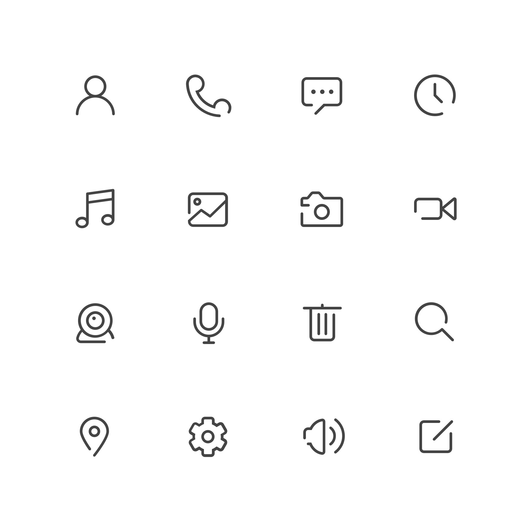 Smiple Glyphs Icons