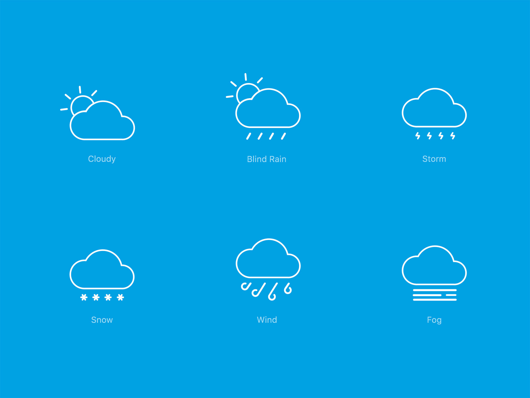 Line Weather Icons