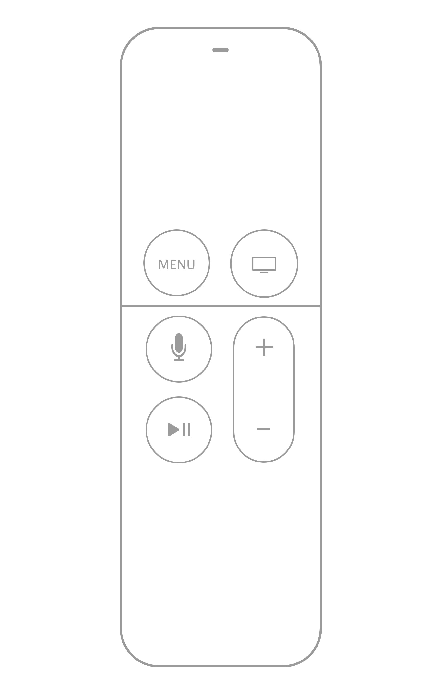 Apple Siri Remote 线框