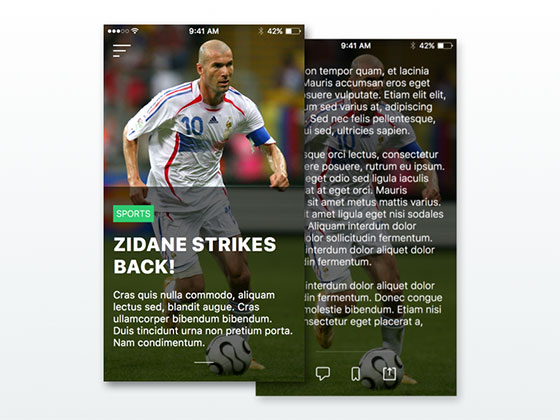 Sport News App16素材网精选sketch素材