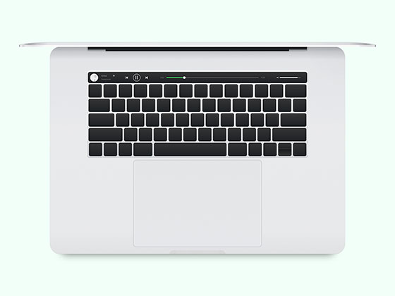 Macbook Pro 带 Touch Bar 模型16设计网精选sketch素材