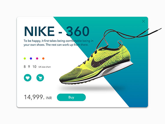 Nike 卡片概念设计素材天下精选ske