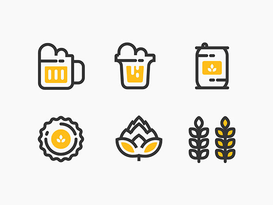 Beer Icons16设计网精选sketch素材