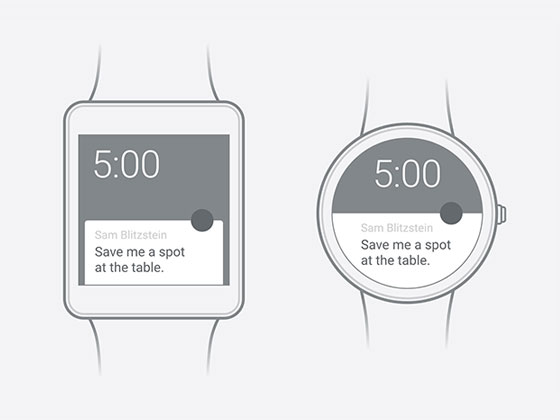 Android Wear Wireframe16设计网精